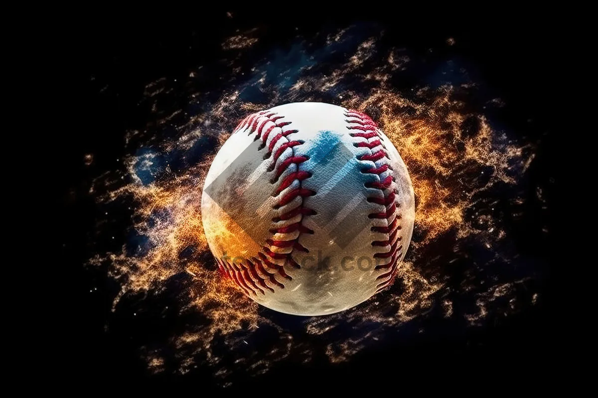 Picture of Close-up of leather baseball equipment for sports game