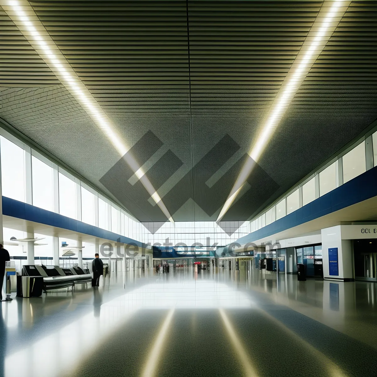 Picture of Urban Transport Hub: Modern Subway Terminal Interior