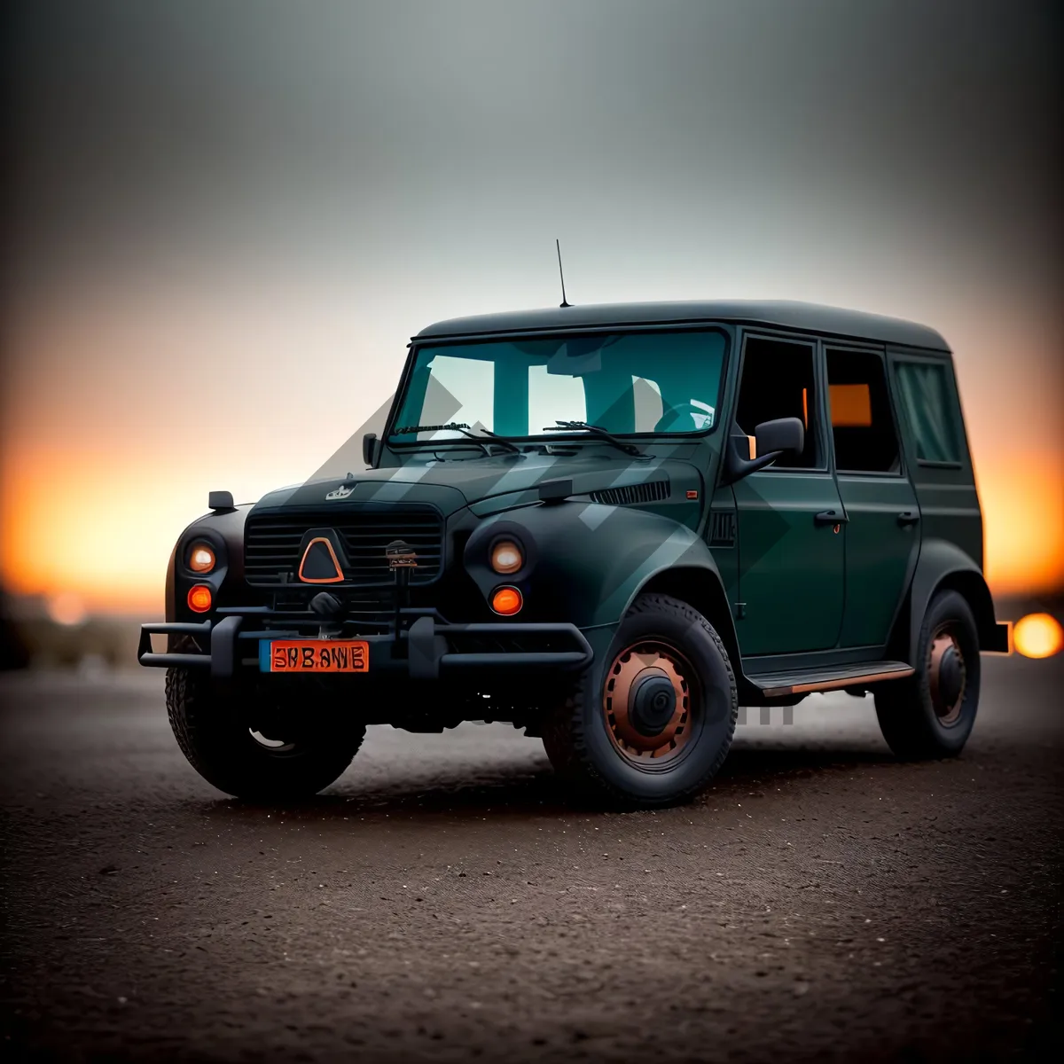 Picture of Fast and Luxurious Jeep on the Road