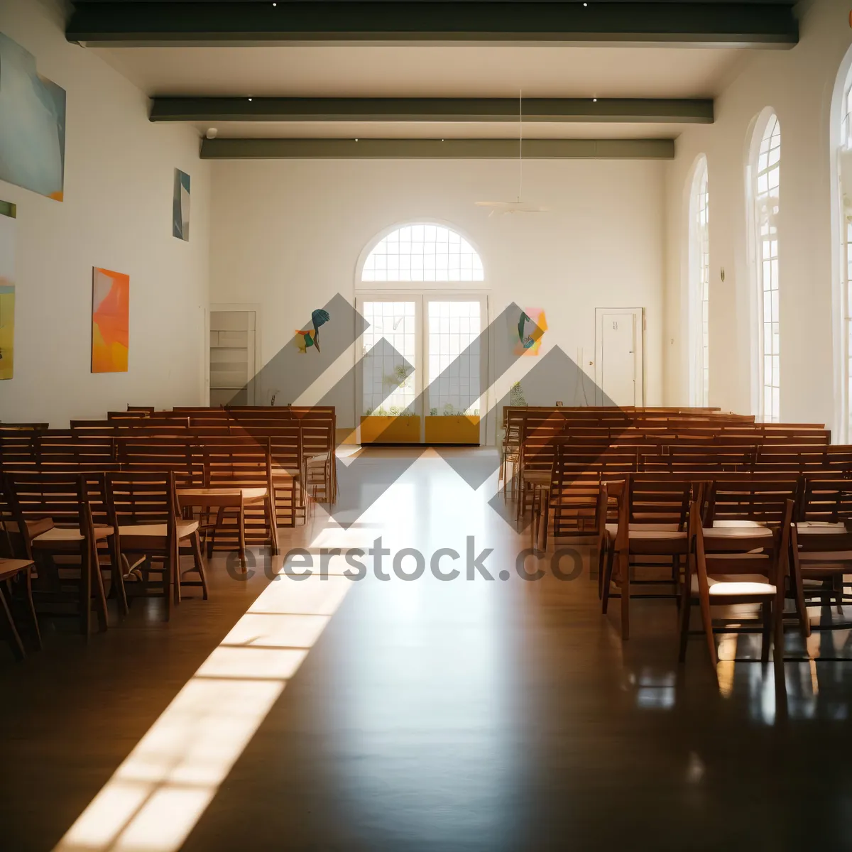 Picture of Interior of Classroom in Hallway