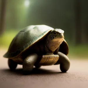 Protected Shell: Terrapin Tortoise - Slow-moving Reptile