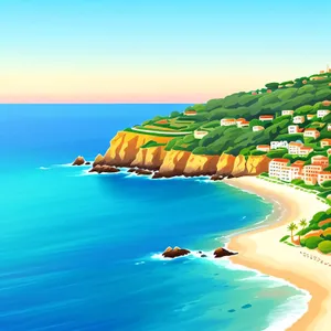 Turquoise Paradise: Tranquil Beachscape with Clear Waters