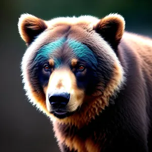 Majestic Brown Bear and Playful Border Collie - Wildlife Encounter