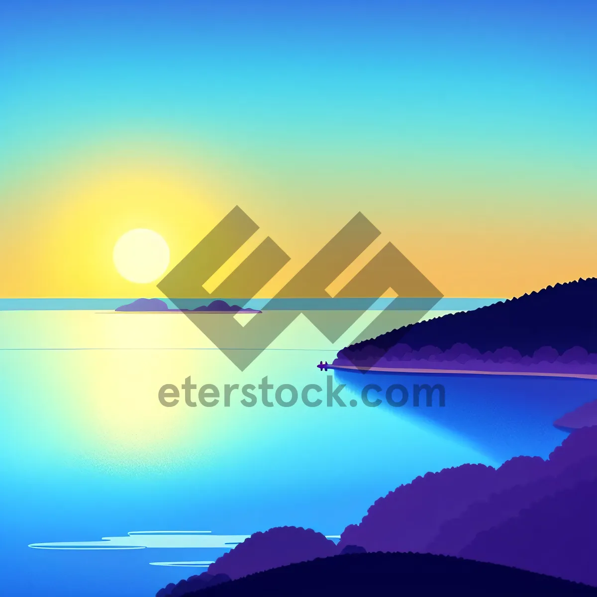 Picture of Mesmerizing Sunrise Over Serene Ocean