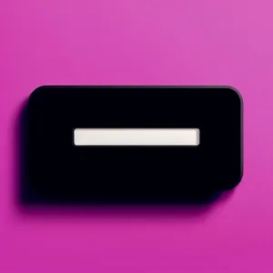 Modern 3D keyboard button icon