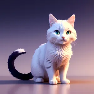 Cute Kitten with Adorable Whiskers