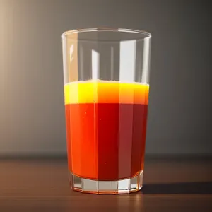 Refreshing Cocktail in Transparent Glass with Foamy Syrup