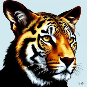 Wild Stripes: Majestic Zebra and Tiger Encounter