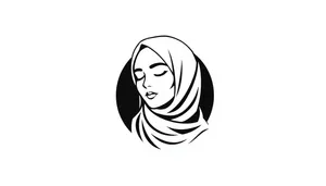 Haircut cartoon clip art drawing of housewife