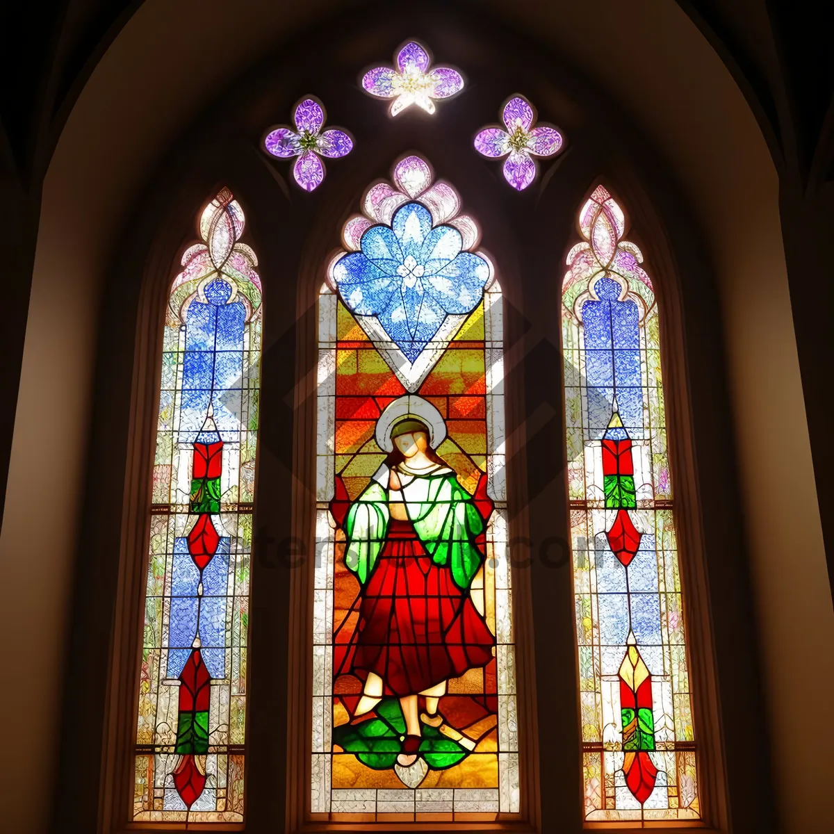 Picture of Medieval Cathedral Window: A Holy Architectural Landmark