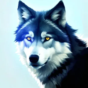 Furry Malamute - Adorable Sled Dog Portrait