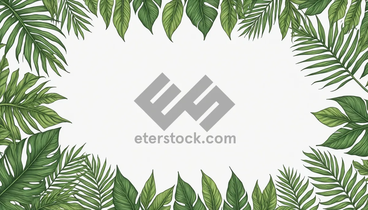 Picture of Summer floral tree frame with holly and bamboo