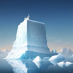 Majestic Frozen Peaks: Glacial Wonder in Winter's Embrace