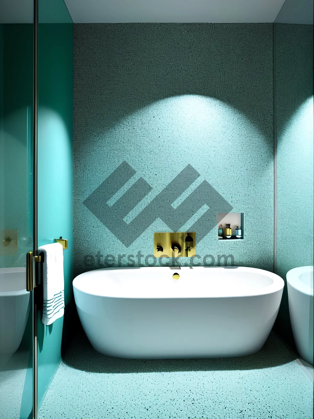 Picture of Elegant Modern Bathroom Design with Beautiful Bowl Sink