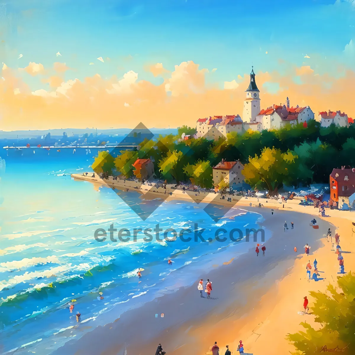 Picture of Sunny Coastline at Tropical Resort