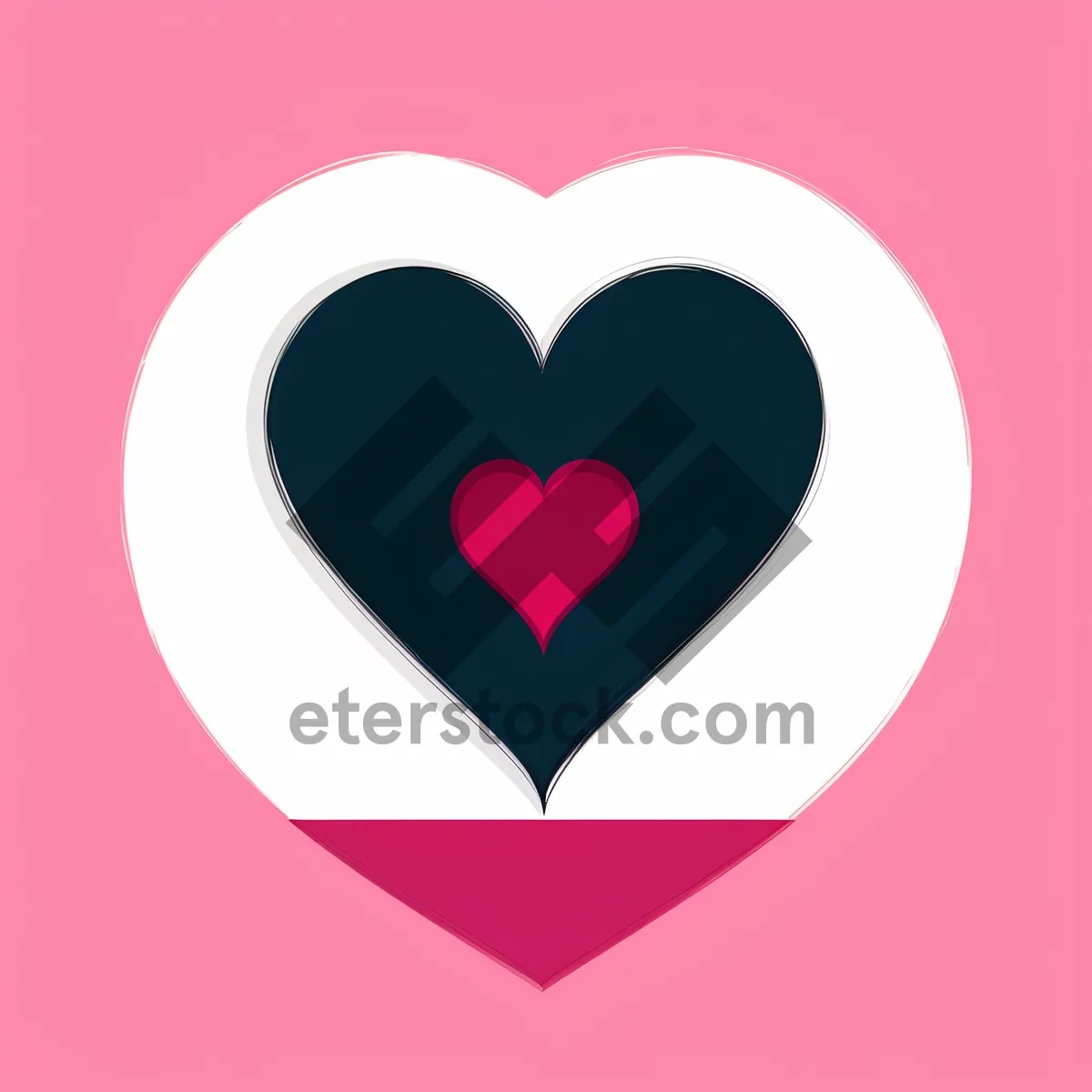 Picture of Love Sign Icon - Romantic Heart Symbol