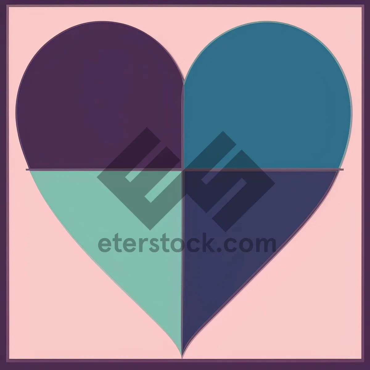 Picture of Love Symbol - Heart Cone Icon: Graphic Valentine Art