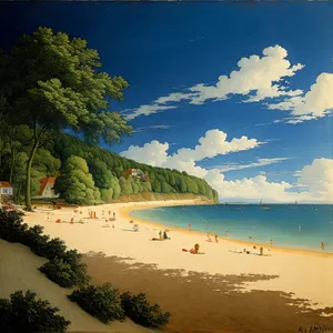 Serene Coastal Paradise - Beachscape with Crystal Clear Waters