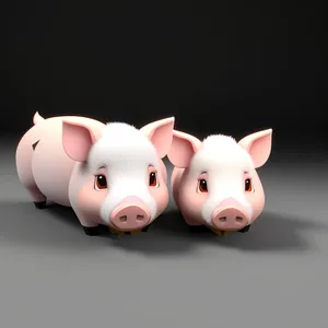 Pink Ceramic Piggy Bank: Symbol of Wealth and Savings