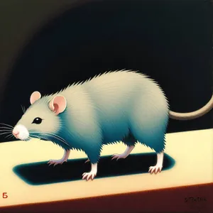 Fluffy Mouse: Cute Pet Rodent with Whiskers