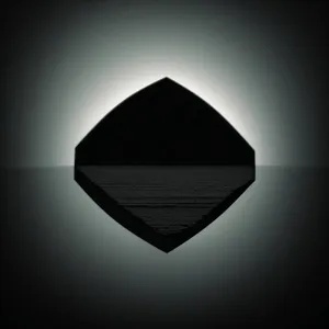 Shimmering Gem: 3D Symbol of Design.