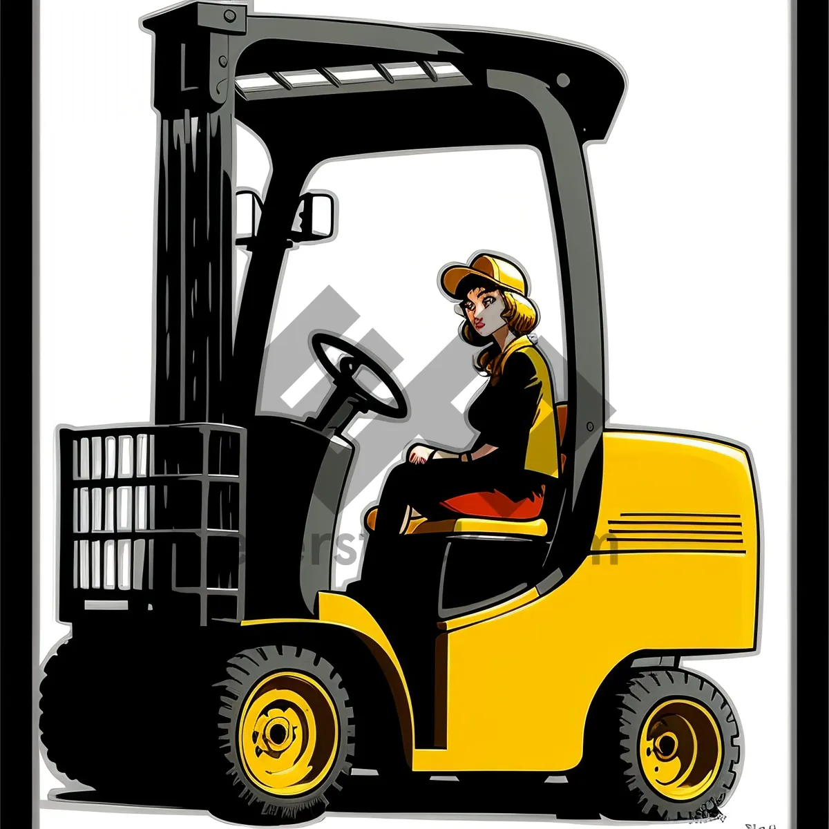 Picture of Heavy-duty Forklift Truck for Industrial Transportation