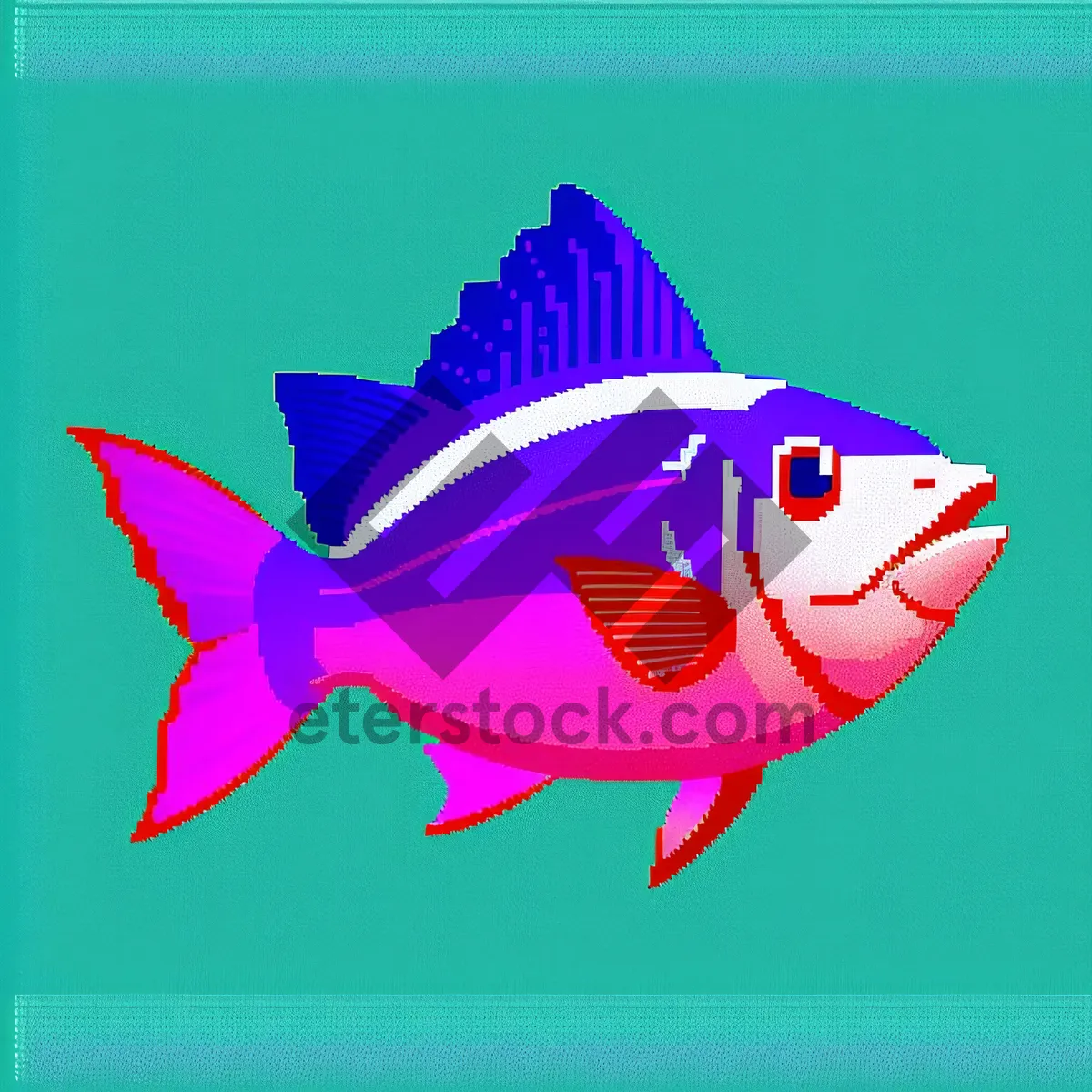 Picture of Pinwheel Fish Artwork: Aquatic Goldfish in Motion