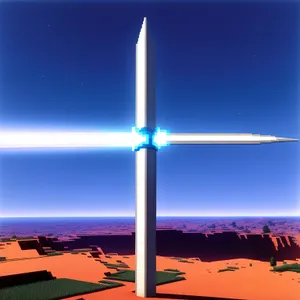 Renewable Energy Landscape with Wind Turbine