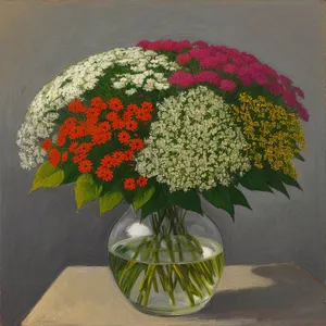 Bountiful Bouquet of Vibrant Flowers in a Vase