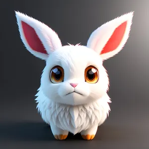 Fluffy Bunny Ear Portrait