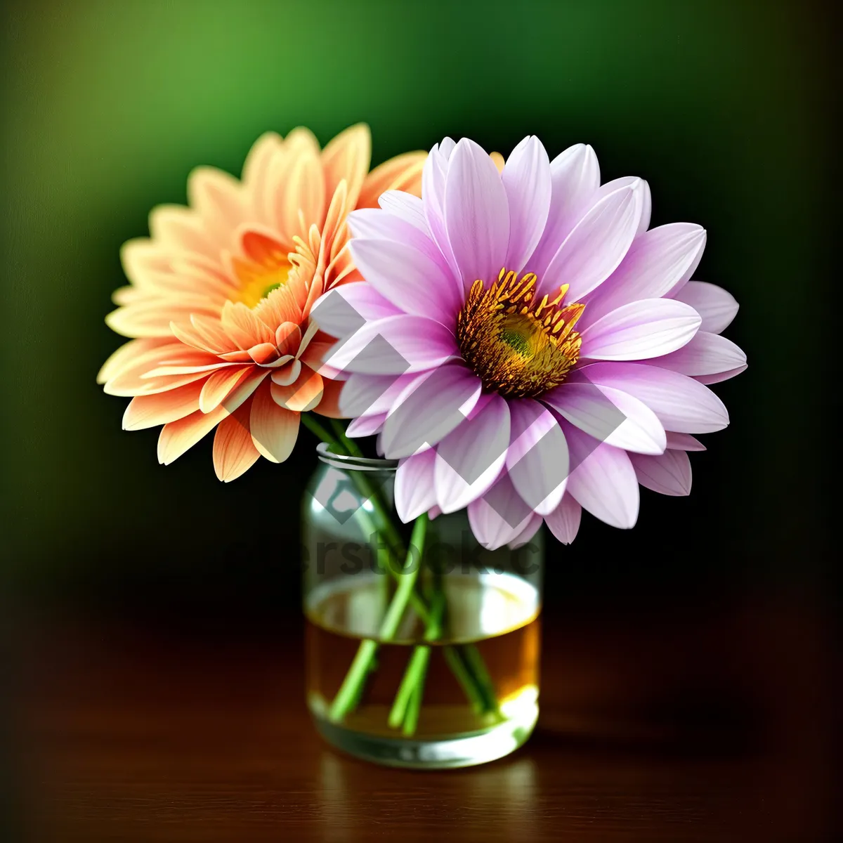 Picture of Pink Daisy Blossom in Full Bloom