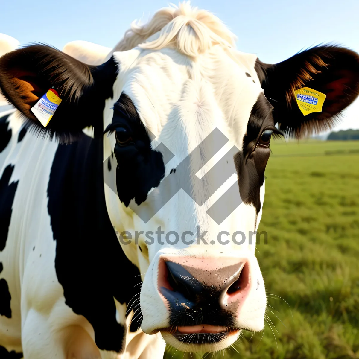 Picture of Black Angus herd grazing on rural farm field.