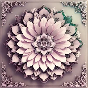 Vintage Floral Damask Pattern Design