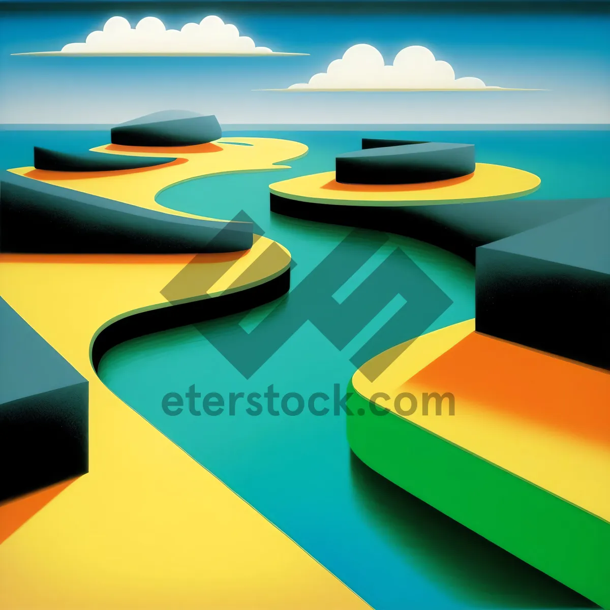 Picture of Web Icon Set: Shiny Orange Button Symbols