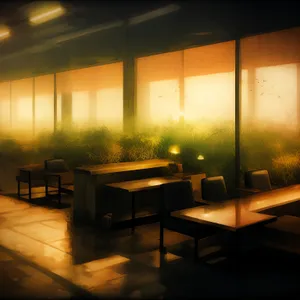 Modern Hall with Stylish Interior Furniture