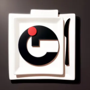 Annual Button: Modern 3D Square Icon