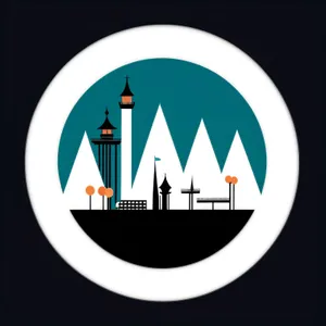 Sleek Round Web Icon Set in Shiny Black Design