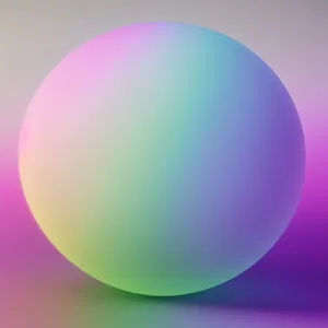 Bright Shiny Satellite Button on Glass Sphere