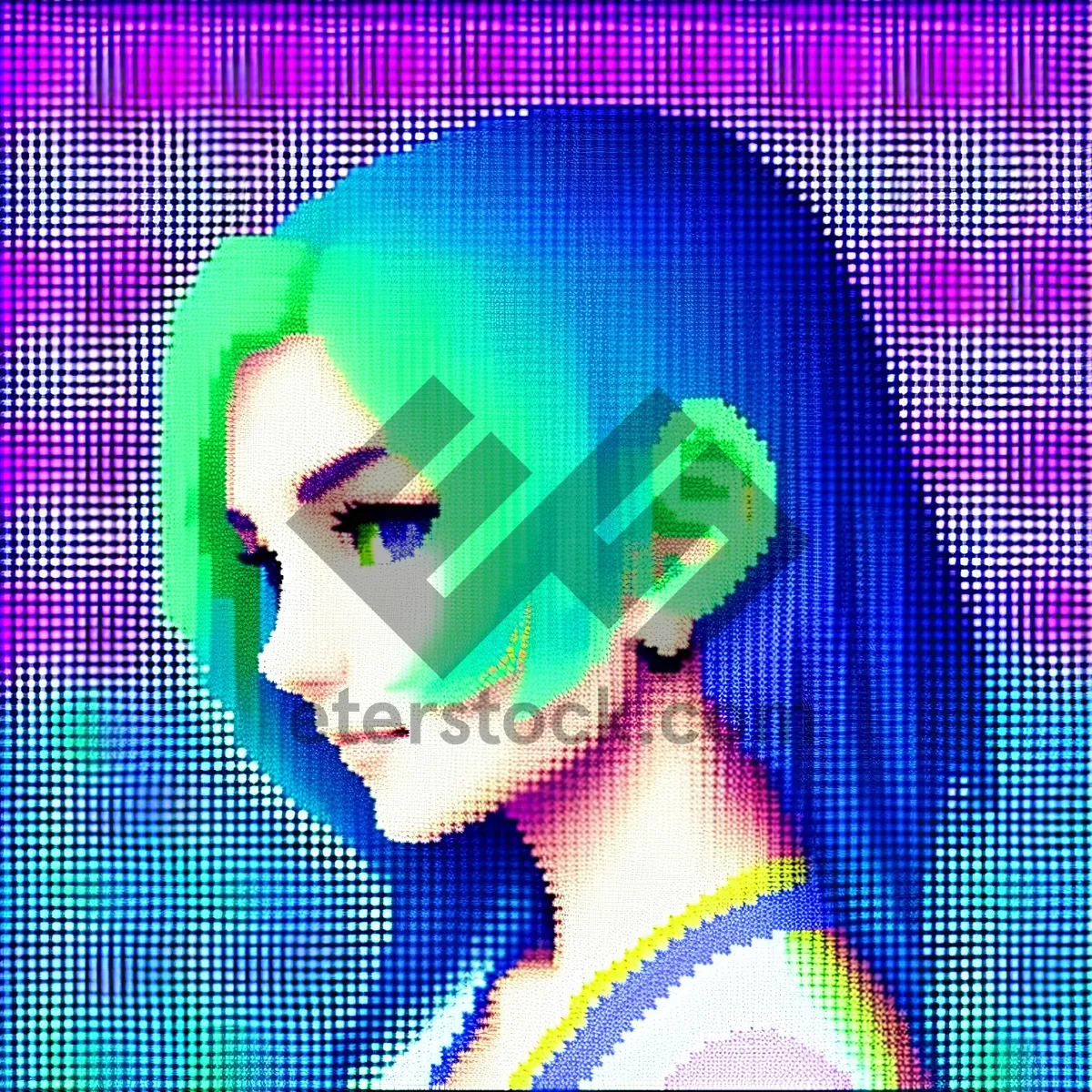 Picture of Stylish Portrait: Person's Fashionable Make-Up Art