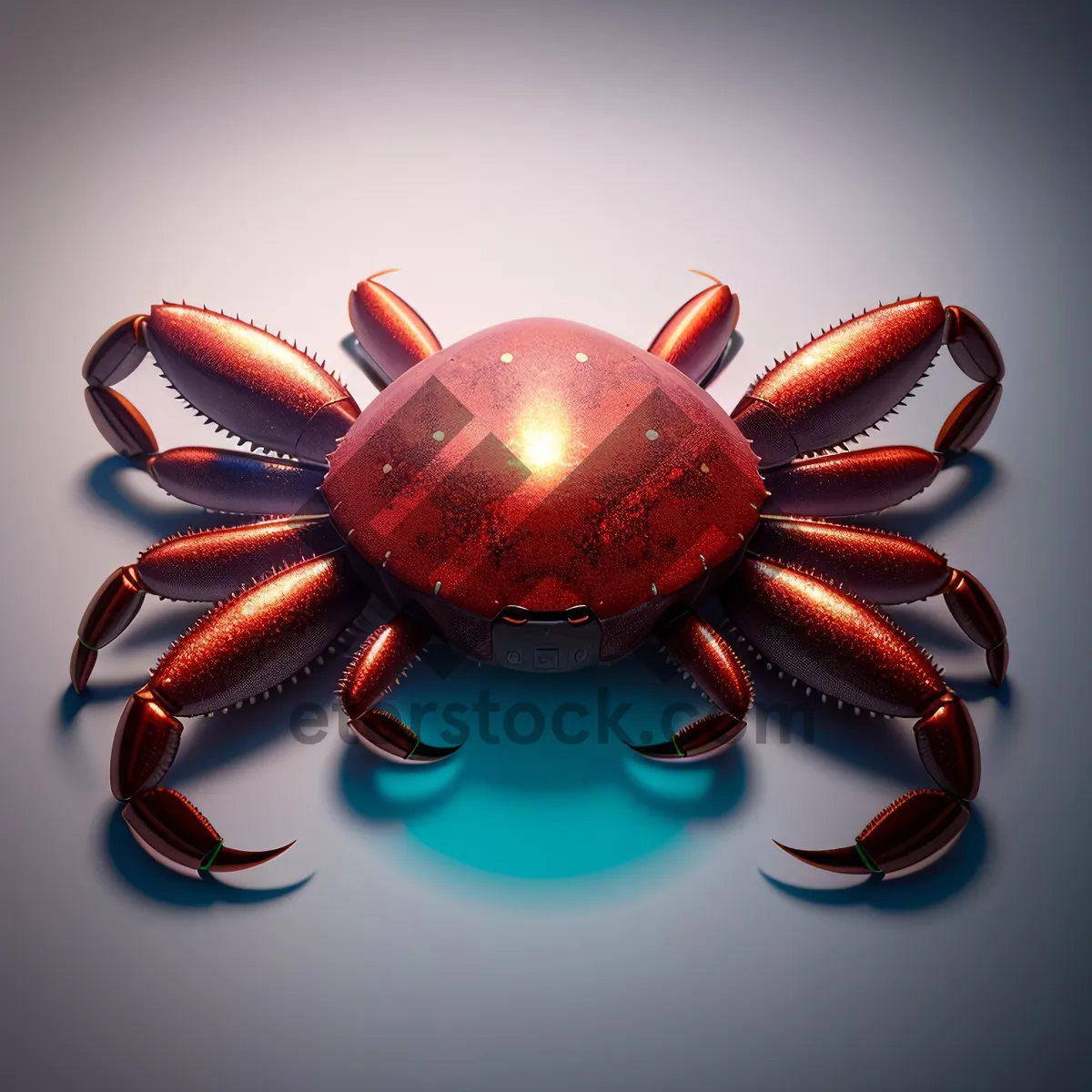 Picture of Colorful Tick: Vibrant Arachnid and Invertebrate