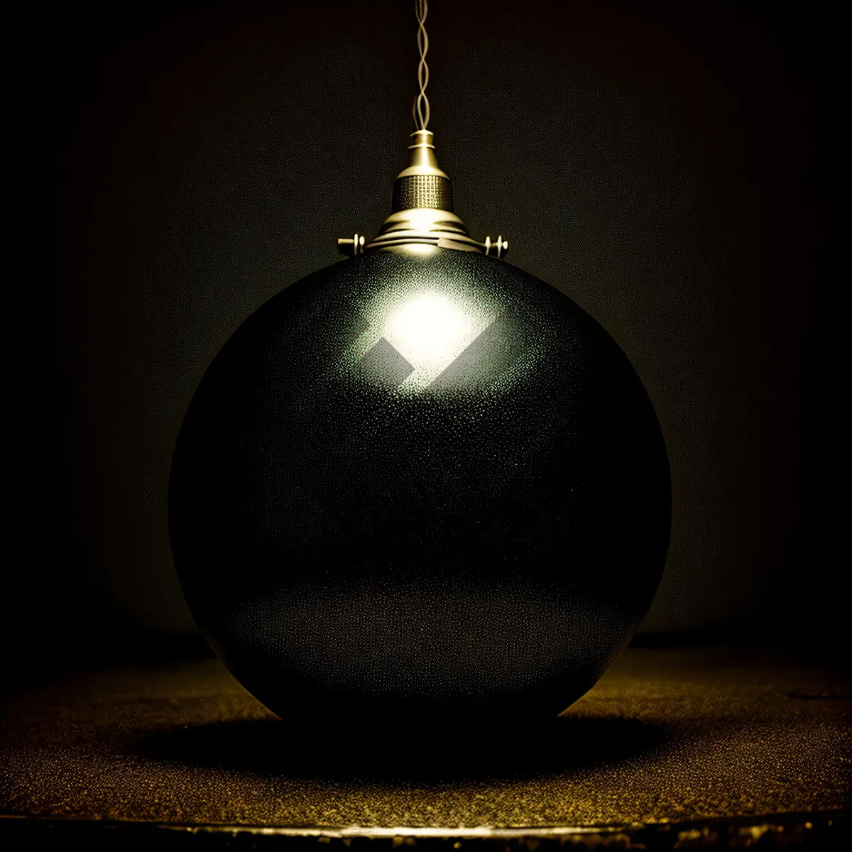 Picture of Shimmering Holiday Bauble: Merry and Bright Decorative Sphere