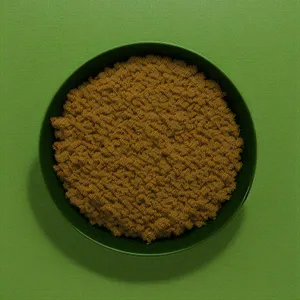 Brown Lentil Turmeric Spice Powder in Kitchen