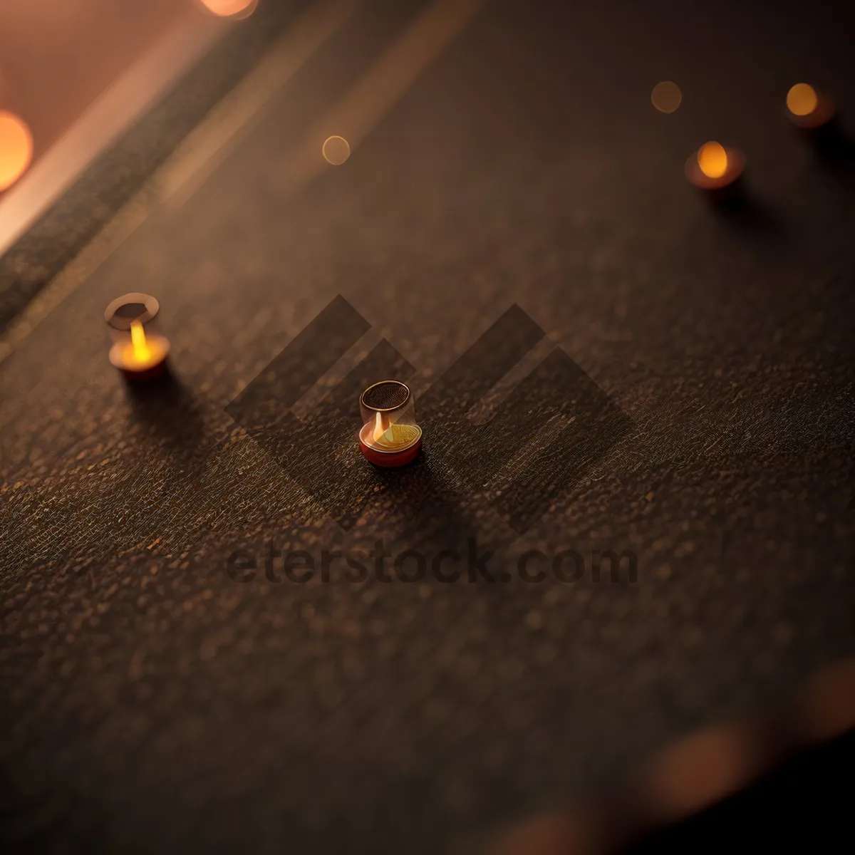 Picture of Crystal Clear Water Droplets on Pool Table