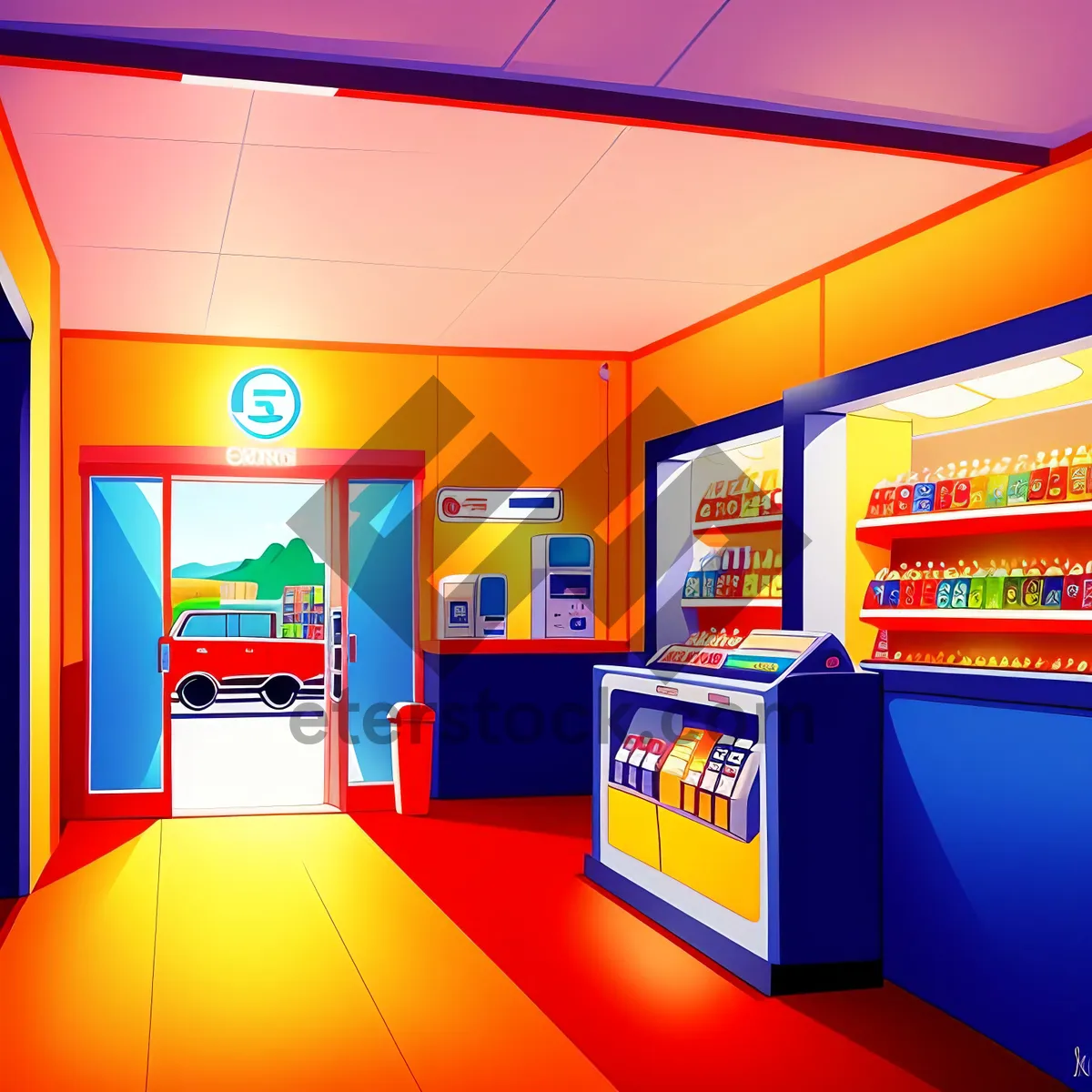 Picture of Modern Digital 3D Cafe Design