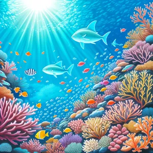 Colorful Tropical Fish in Vibrant Coral Reef