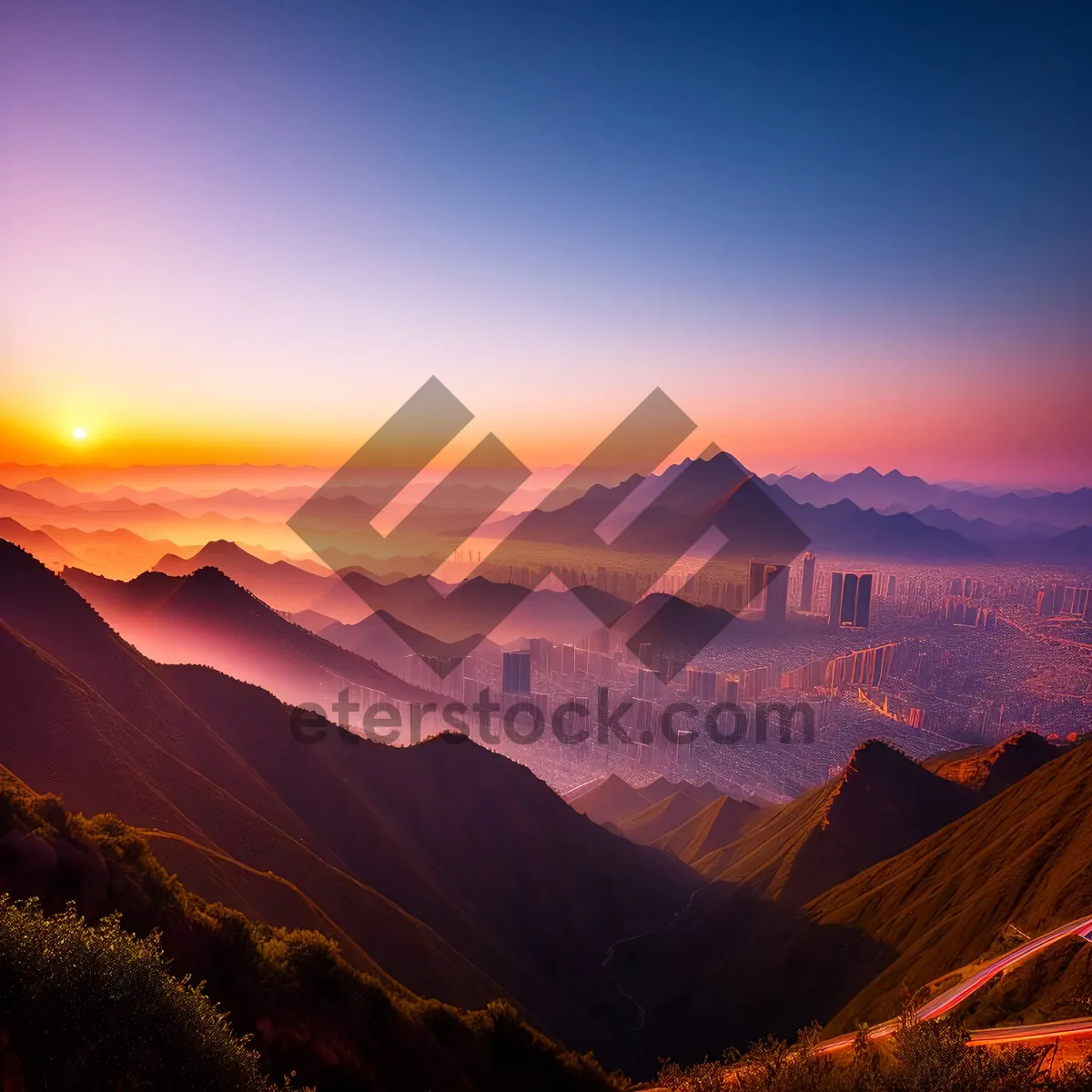 Picture of Sunset over the Grand Canyon's Majestic Cliffs