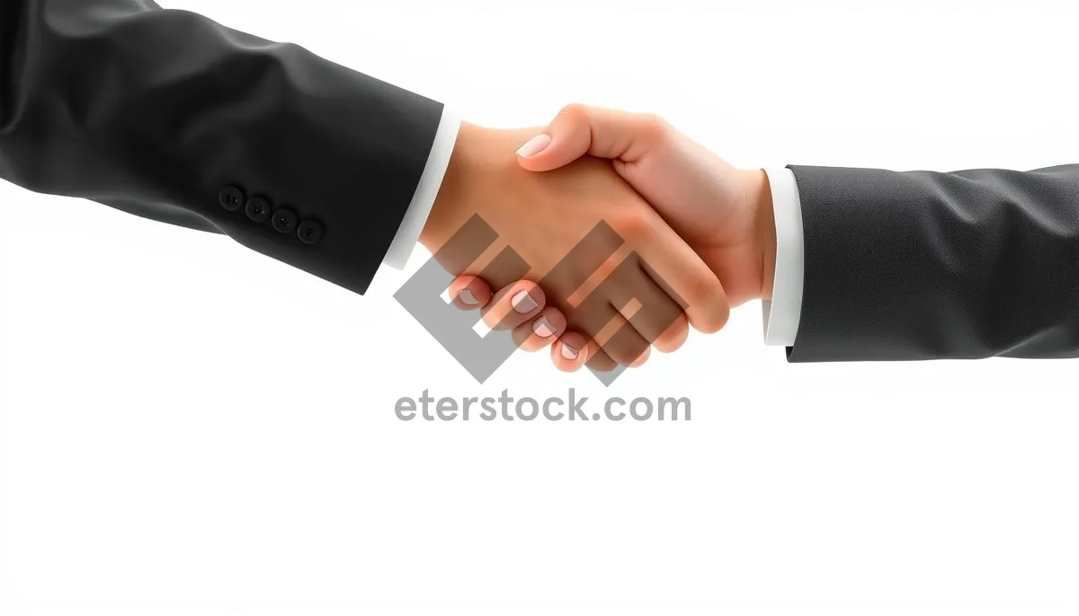 Picture of Businessman holding up a finger.