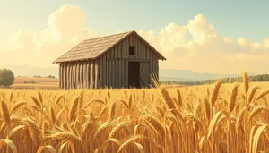 Golden Wheat Field Under Summer Sun