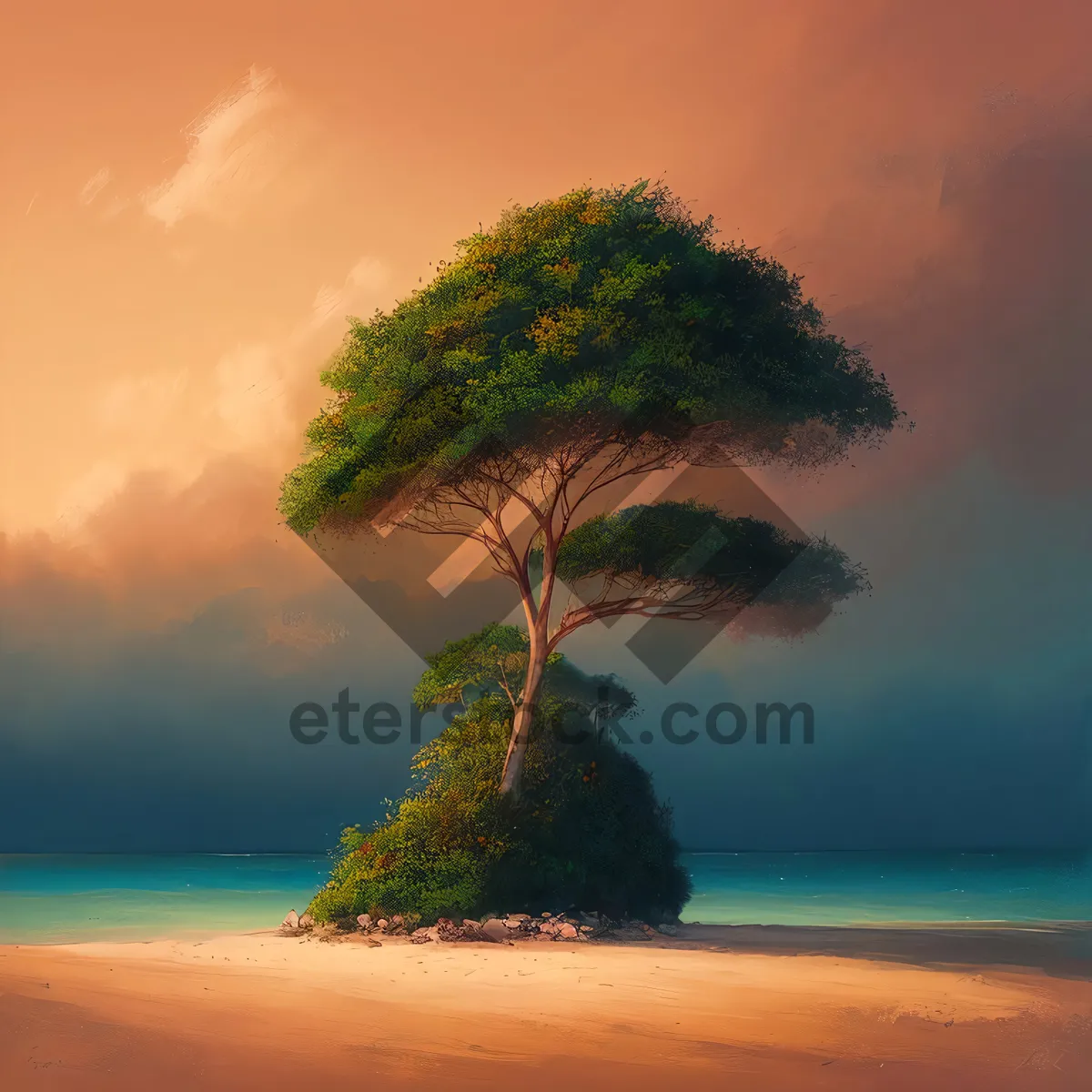 Picture of Paradise Cove: Tranquil Waves and Exotic Horizons