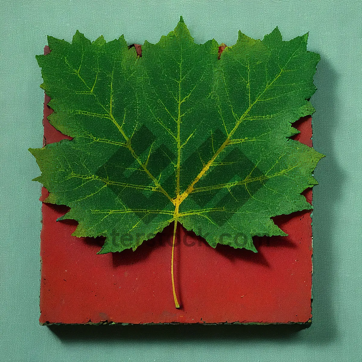 Picture of Bright Spring Foliage in Garden Pot